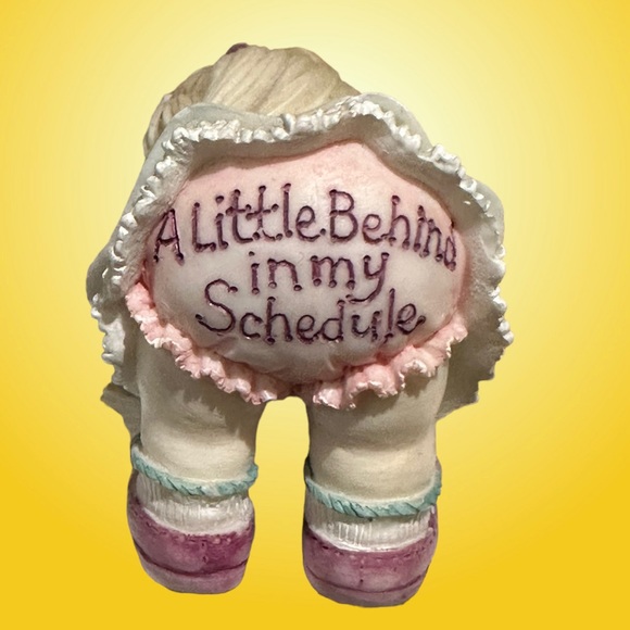 Vintage ENESCO “A Little Behind In My Schedule “ 2” Figurine - Picture 2 of 8
